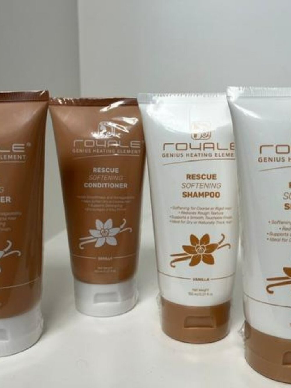 Two Royale Rescue Softening Shampoos & Conditioners Sets - Vanilla